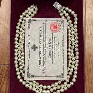 Jackie Kennedy 3 strand pearl necklace reproduction